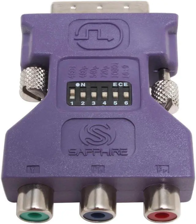 Alt view image 3 of 3 - SAPPHIRE DVI to HDTV Adapter Model 100907 - OEM