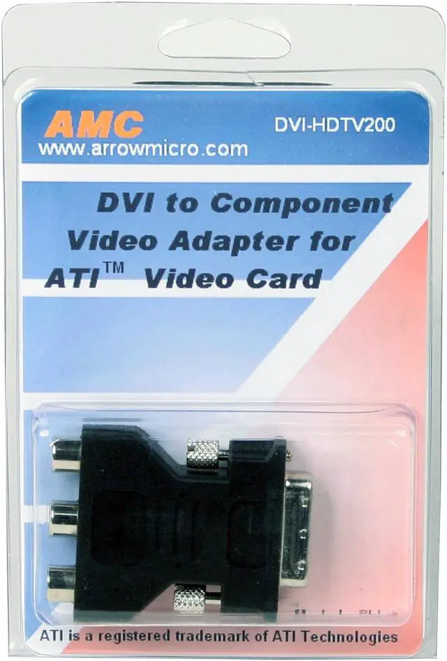 Alt view image 3 of 3 - AMC DVI-HDTV200 DVI to Component Adapter