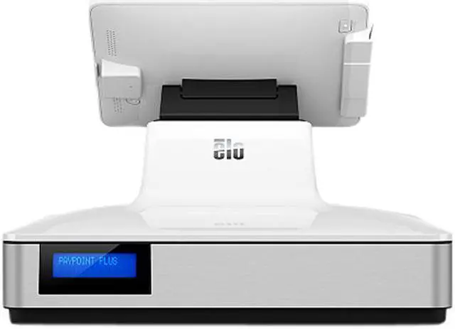 Alt view image 8 of 8 - Elo E475092 PayPoint Plus POS System for 9.7" iPads with Barcode Scanner, Receipt Printer, Cash Drawer, MSR & Customer Facing Display, NA/China - White