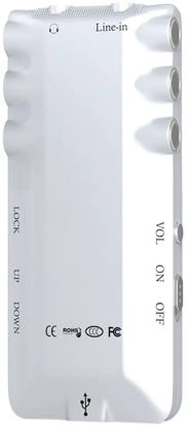 Alt view image 2 of 5 - Digital Voice Activated Recorder by Dictopro - Easy HD Recording of Lectures and Meetings with Double Microphone, Noise Reduction Audio, Sound, Portable Mini Tape Dictaphone, MP3, USB, 8GB