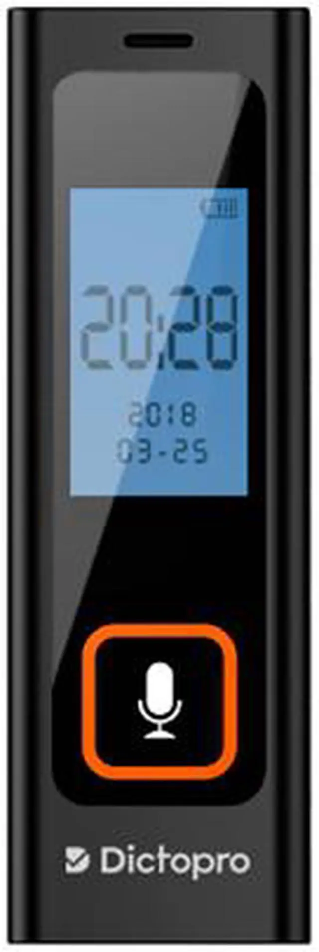 Alt view image 3 of 7 - DICTOPRO X200 - Digital Voice Recorder with Sensitive Microphones, Voice Activated Continuous Recording, Password, Mini Dictaphone Device with 582 Hours Records of Interviews, Classroom Lectures