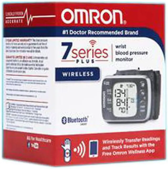 Alt view image 3 of 3 - Omron BP654 7 Series Bluetooth Wrist Blood Pressure Monitor