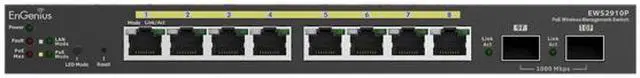 Alt view image 2 of 2 - Engenius EWS2910P Neutron Wlan Controller Switch Is An 8-Port Gigabit Poe Layer