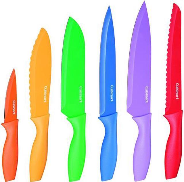 Cuisinart C55-01-12PCKS Advantage 12-Piece Stainless Steel Knife Set,  Bright (6 knives and 6 knife covers) 