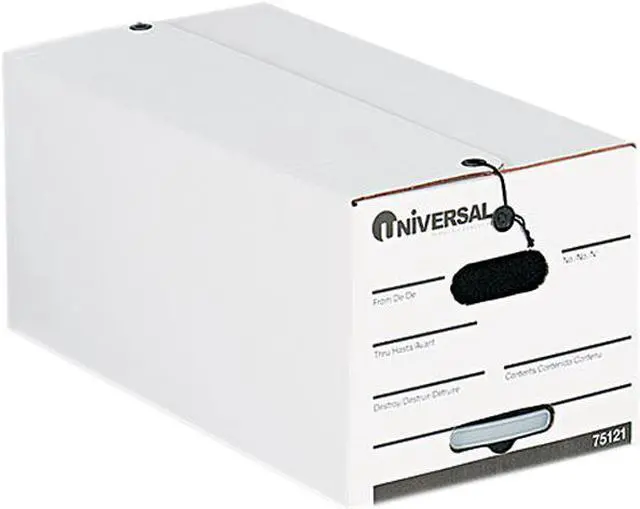 Main image of Universal String/Button Storage Box Letter Fiberboard White 12/Carton 75121
