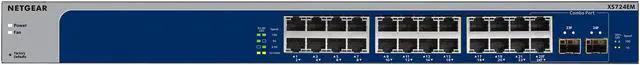 Alt view image 2 of 5 - NETGEAR 24-Port 10G/Multi-Gigabit Plus Switch with 2 Dedicated SFP+ Ports | XS724EM