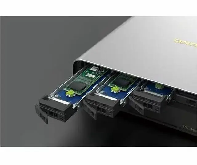 Alt view image 4 of 4 - QNAP TBS-H574TX-I3-12G-US SAN/NAS Storage System - Intel Core i3 i3-1320PE - 5x SSD Supported -12 GB DDR4 SDRAM - NVMe Controller -5x Total Bays - 10 Gigabit Ethernet