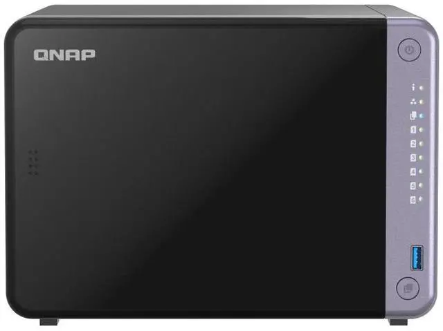 Alt view image 2 of 4 - QNAP TS-632X 6-Bay ARM-based NAS with Hardware Encryption - Quad Core 2.0GHz - 4GB DDR4 RAM - 10GbE(SFP+) - 2.5GbE and PCIe Gen3 Expansion Slot (TS-632X-4G-US )