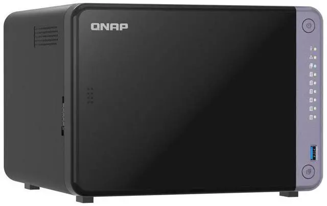 Alt view image 3 of 4 - QNAP TS-632X 6-Bay ARM-based NAS with Hardware Encryption - Quad Core 2.0GHz - 4GB DDR4 RAM - 10GbE(SFP+) - 2.5GbE and PCIe Gen3 Expansion Slot (TS-632X-4G-US )