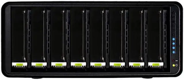 Alt view image 4 of 4 - Drobo B810n Network Attached Storage 8 bay array with optional SSD acceleration - Gigabit Ethernet x 2 ports (DR-B810N-5A21)