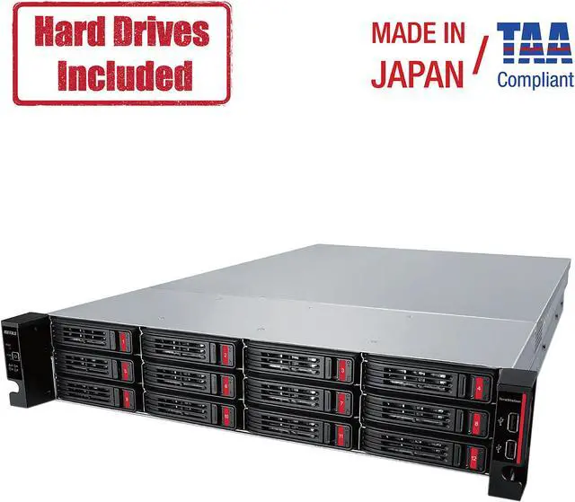 Main image of Buffalo TeraStation 51210RH Enterprise - Annapurna Labs Alpine AL-314 Quad-core (4 Core) 1.70 GHz - 12 x Total Bays - 48TB HDD - 8GB RAM DDR3 SDRAM - Serial ATA/600 - RAID Supported 0, 1, 5, 6, 10,JBO