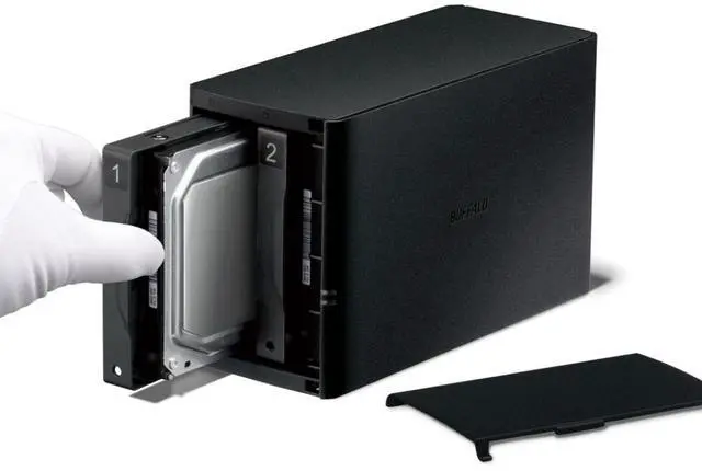 Alt view image 8 of 9 - BUFFALO LinkStation SoHo 220 2-Bay Personal Cloud Office NAS 12TB (2x6TB) with Hard Drives Included