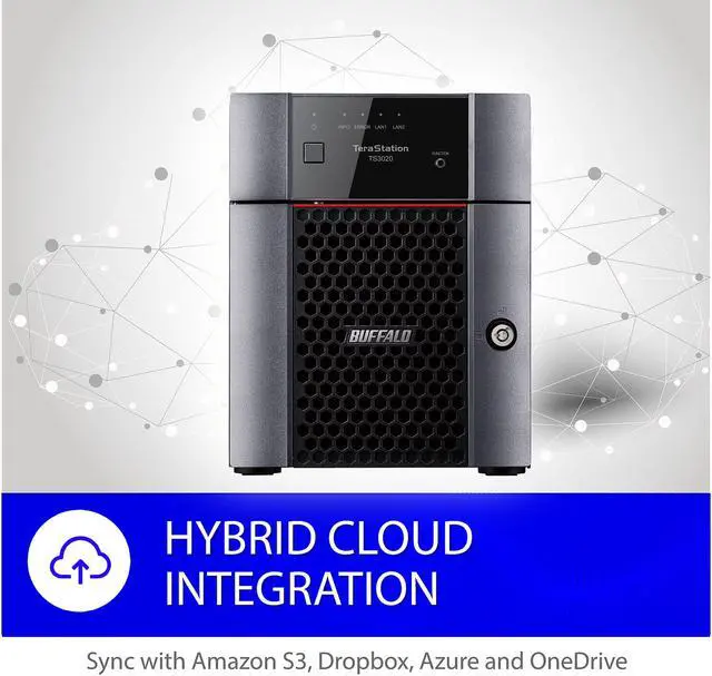 Alt view image 5 of 8 - BUFFALO TeraStation TS3420DN1604 4-Bay NAS 16TB (4x4TB) with NAS-Grade Hard Drives Included Desktop Network Attached Storage