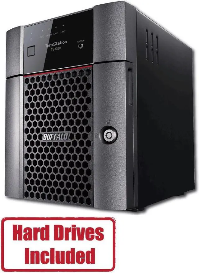 Main image of BUFFALO TeraStation TS3420DN0804 4-Bay NAS 8TB (4x2TB) with NAS-Grade Hard Drives Included Desktop Network Attached Storage