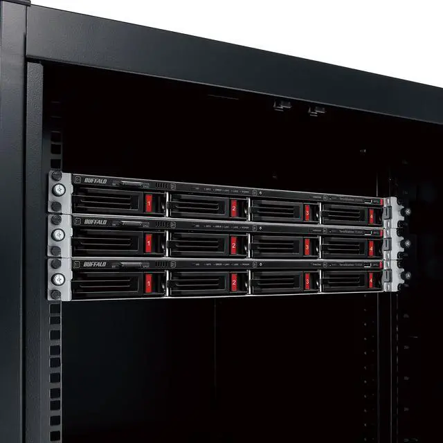 Alt view image 7 of 7 - BUFFALO TeraStation TS3420RN0802 2-Bay NAS 8TB (2x4TB) with NAS-Grade Hard Drives Included Rackmount Network Attached Storage
