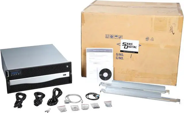Alt view image 6 of 6 - AccuRAID AR424IR - 4U 24 Bay 8xGbE iSCSI to SAS/SATA RAID 6 Redundant Controller Storage