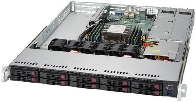 Alt view image 2 of 4 - Supermicro SYS-1019P-WTR 1U Rm Bb Black Lga3647 2666Mhz 10X Sata 500Rps X11Spw-Tf, For Customized Please Contact with Newegg B2B.