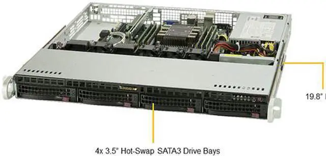 Alt view image 2 of 3 - Supermicro SYS-5019P-M Up 1U Barebone, For Customized Please Contact with Newegg B2B.