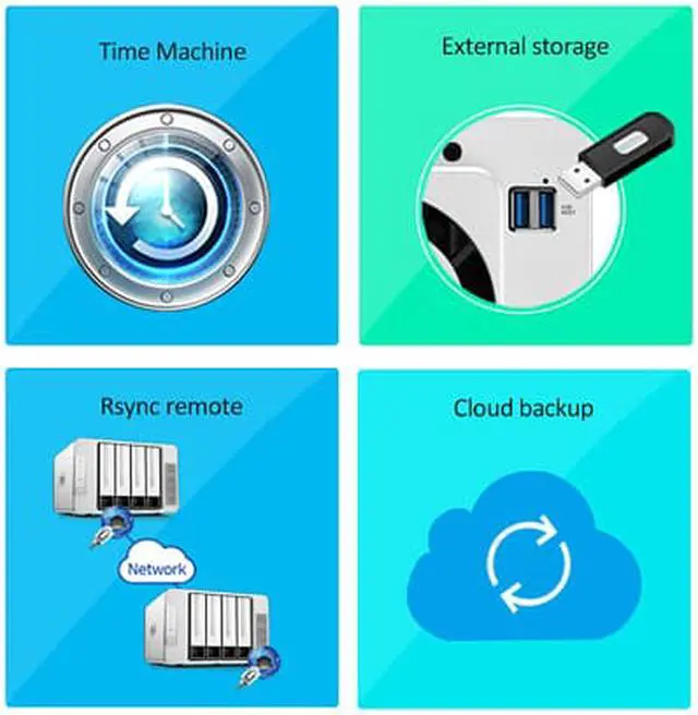 Alt view image 4 of 6 - TerraMaster F4-210 4-Bay NAS 1GB RAM Quad Core Network Attached Storage Media Server Personal Private Cloud (Diskless)