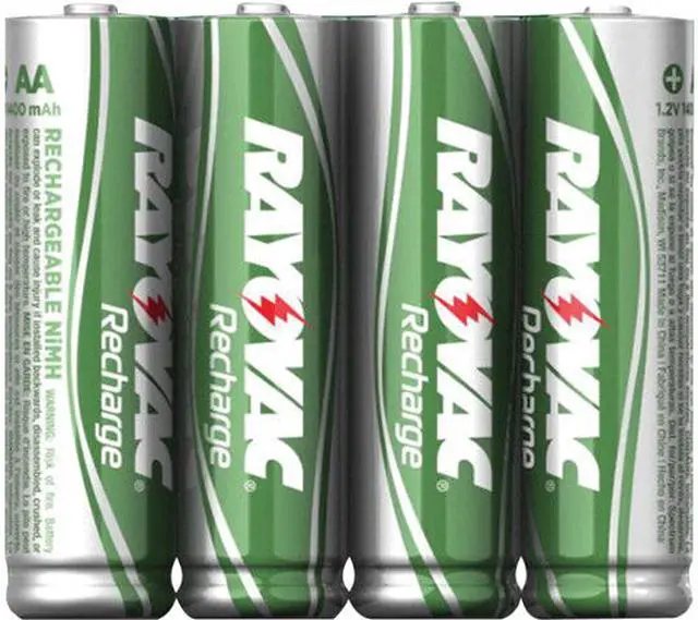 Main image of RAYOVAC LD715-4OPB Ready-to-Use Rechargeable 1,350mAh NiMH Battery (AA; 4-Pack; Carded)