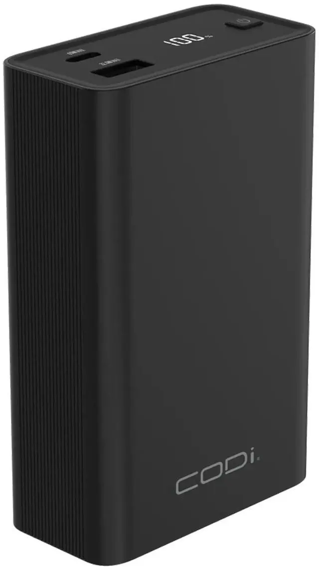 Alt view image 2 of 8 - CODi 65W Laptop & Device Power Bank - 20,000mAh Portable Battery Pack with USB-C PD, USB-A Output, LCD Display, Fast Charging for Laptops & Mobile Devices