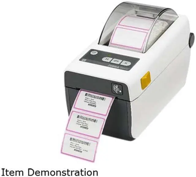 Alt view image 2 of 2 - Zebra ZD410d Healthcare, 2" Desktop Direct Thermal Label Printer, 203 dpi, USB, USB Host, Bluetooth LE, Ethernet Module, EZPL - ZD41H22-D01E00EZ
