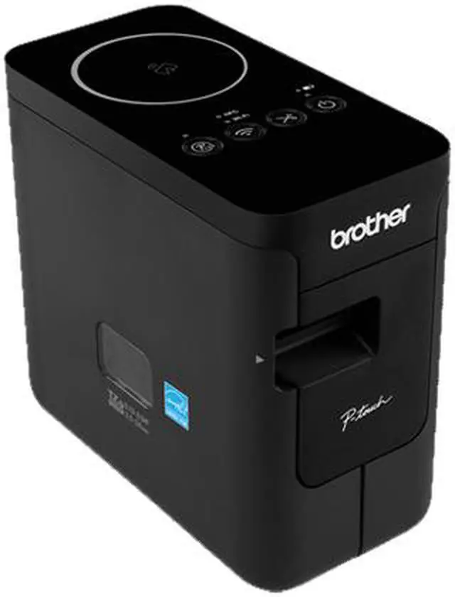 Alt view image 3 of 3 - Brother PT-P750WVP Portable Industrial Thermal Transfer Label Printer, USB (Mini), WLAN, NFC, Auto Cutter - Black