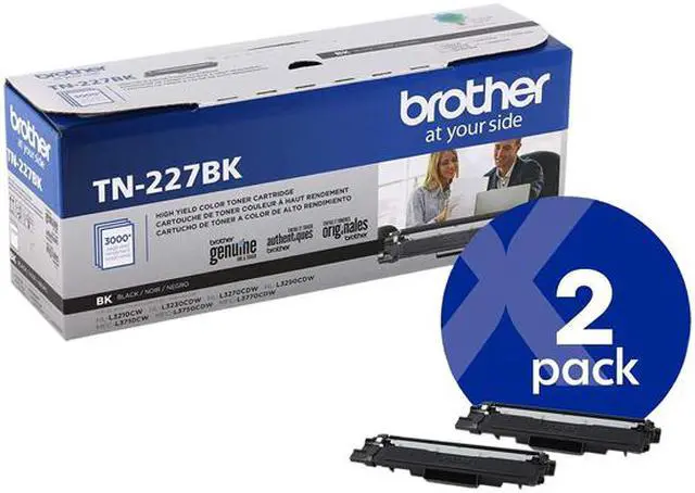 Alt view image 2 of 7 - Brother International - TN227BK - Brother Genuine TN-227BK High Yield Black Toner Cartridge - Laser - High Yield - 3000 Pages