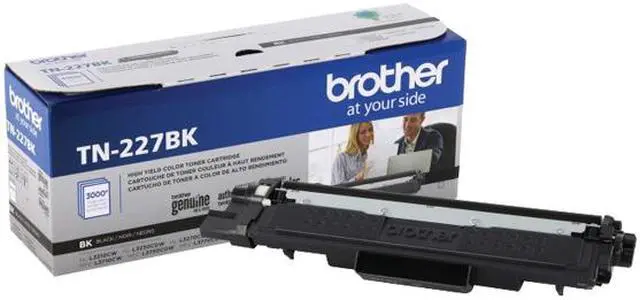 Alt view image 7 of 7 - Brother International - TN227BK - Brother Genuine TN-227BK High Yield Black Toner Cartridge - Laser - High Yield - 3000 Pages