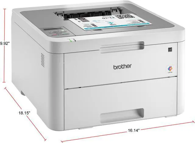 Alt view image 4 of 4 - Brother HLL3210CW Compact Digital Color Printer with Wireless