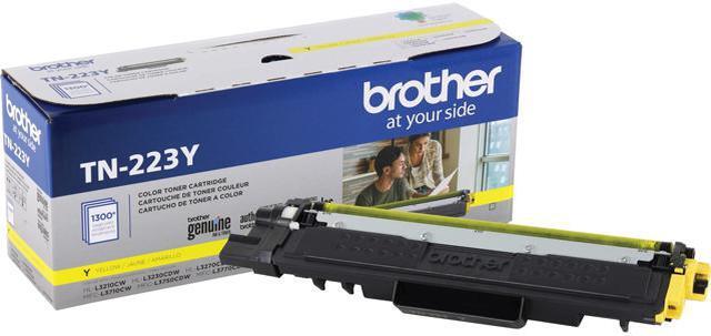 Main image of Brother International - TN223Y - Brother Genuine TN-223Y Standard Yield Yellow Toner Cartridge - Laser - Standard Yield
