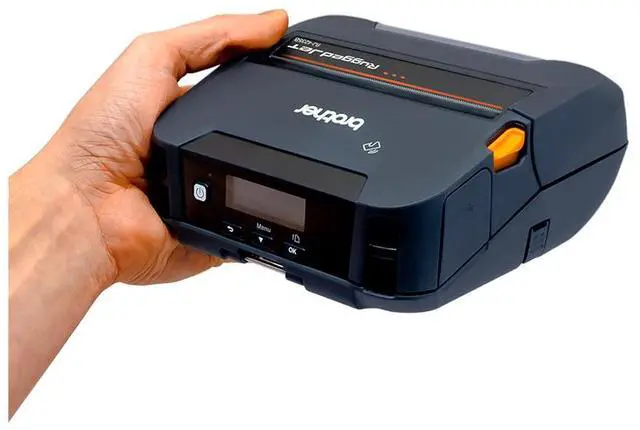 Alt view image 3 of 3 - Brother RuggedJet RJ4235B Mobile 4 DT Printer w/USB, BT, MFi, NFC Pairing - 4" Print Width - 5 in/s Mono - 203 dpi - ZPL, CPCL Emulation