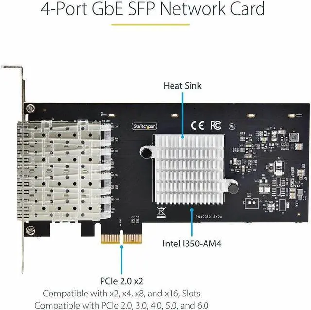 Main image of StarTech 4-Port Gigabit Ethernet Card P041GINETWORKCARD