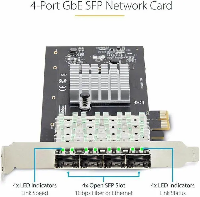 Alt view image 2 of 4 - StarTech 4-Port Gigabit Ethernet Card P041GINETWORKCARD