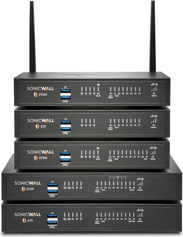 Alt view image 8 of 8 - SonicWall TZ370 TotalSecure 1YR Threat Edition (02-SSC-7281)