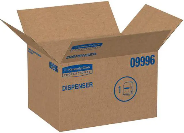 Alt view image 5 of 6 - Kimberly-Clark Professional* Sanitouch Hard Roll Towel Dispenser 12 63/100w x 10 1/5d x 16 13/100h Smoke 09996