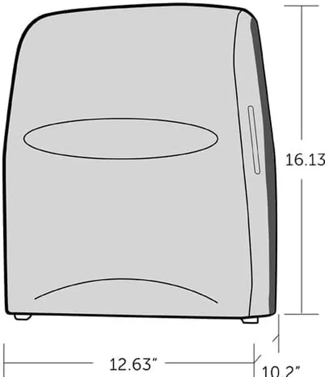 Alt view image 6 of 6 - Kimberly-Clark Professional Sanitouch Hard Roll Towel Dispenser