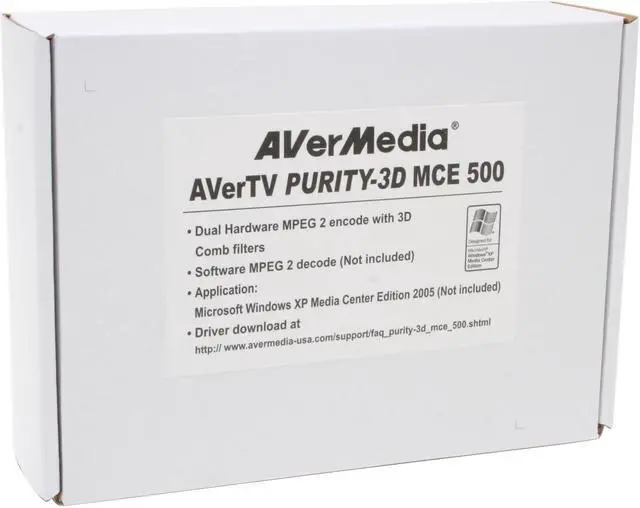 Alt view image 5 of 5 - AVerMedia MTVP3DM5W AVerTV Purity 3D MCE 500 TV Tuner
