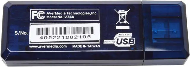 Alt view image 3 of 6 - AVerMedia AVerTVHD Volar (A868R) 7 95522 96074 0 USB 2.0 Interface