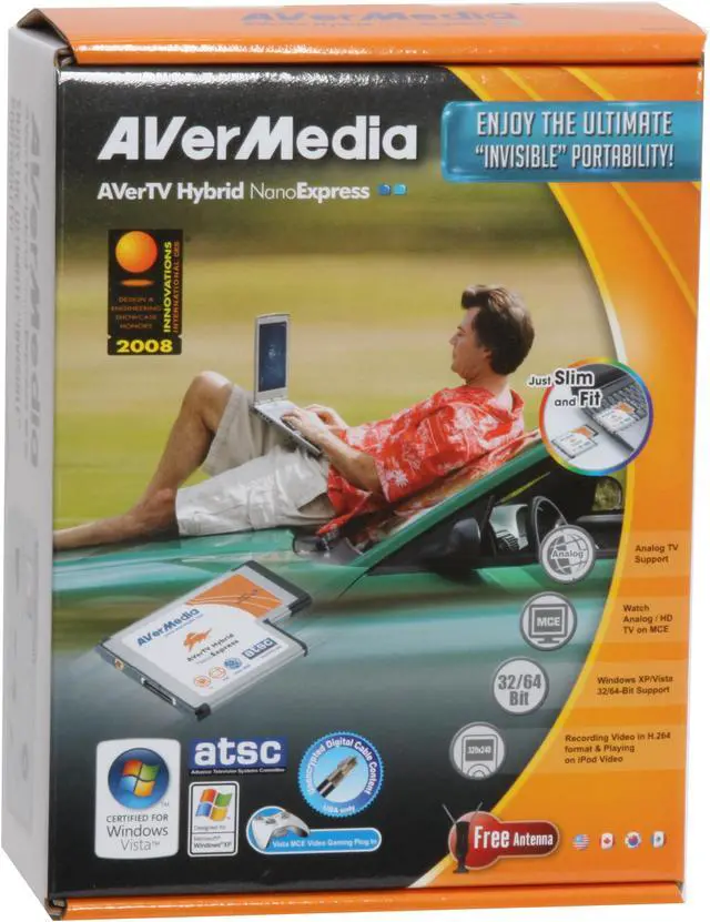 Alt view image 7 of 7 - AVerMedia AVerTV Hybrid NanoExpress MTVHBNOER ExpressCard / 54mm Interface