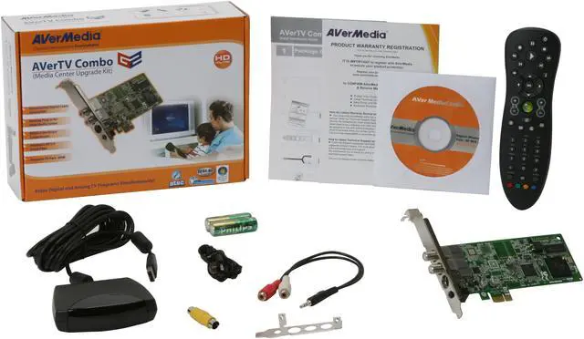 Alt view image 6 of 6 - AVerMedia AVerTV Combo G2 (Media Center Upgrade Kit) ATSC/NTSC/QAM Tuner Card w/MCE Remote & L-P Bracket MTVCOMG2M PCI-Express x1 Interface