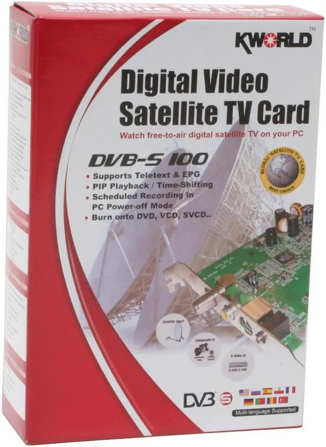 Alt view image 6 of 6 - KWorld DVBS 100 DTV - Digital TV Reciever/Recorder