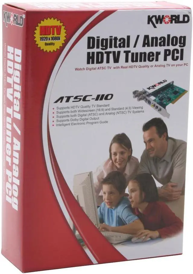 Alt view image 5 of 5 - KWorld ATSC-110 Digital / Analog HDTV Tuner