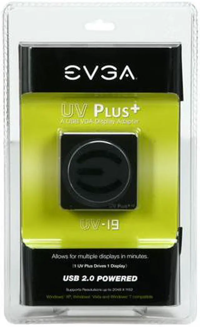 Alt view image 8 of 8 - eVGA 100-U2-UV19-TR UV Plus+ 19 USB VGA Display Adapter