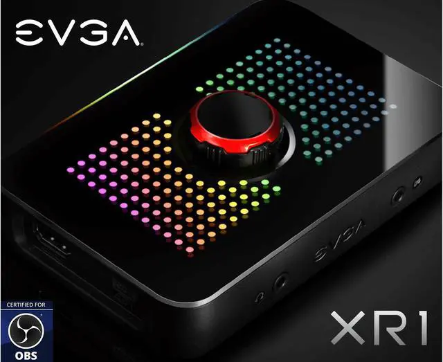 Alt view image 3 of 8 - EVGA XR1 Capture Card, Certified for OBS, USB 3.0 Capture Device, 4K Pass Through, ARGB, Audio Mixer, PC, PS5, PS4, Xbox Series X and S, Xbox One, Nintendo Switch