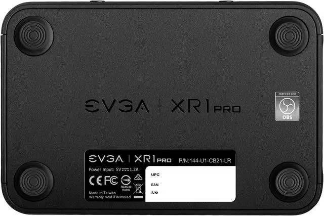 Alt view image 6 of 8 - EVGA XR1 Pro Capture Card, 1440p/4K HDR Capture/Pass Through, Certified for OBS, USB 3.1, ARGB, Audio Mixer