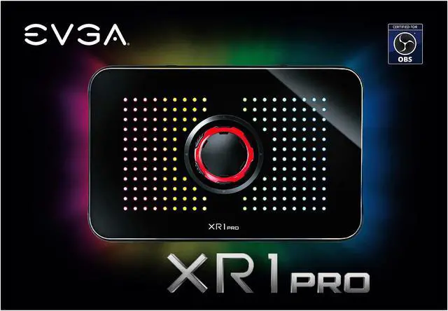 Alt view image 8 of 8 - EVGA XR1 Pro Capture Card, 1440p/4K HDR Capture/Pass Through, Certified for OBS, USB 3.1, ARGB, Audio Mixer