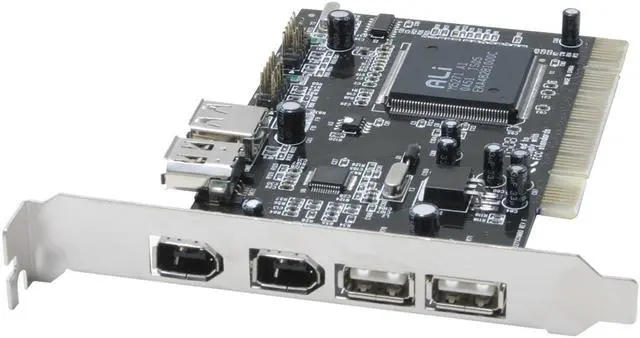 Alt view image 2 of 7 - Penguin Gear PCI USB2.0 & 1394A 4+2(6-Port) Combo Add-On Card Model PG-COM-303