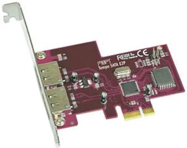 Main image of SoNNeT Tempo E2P PCIe SATA Card with 2 Extended eSATA Ports Model TSATAII-E2P