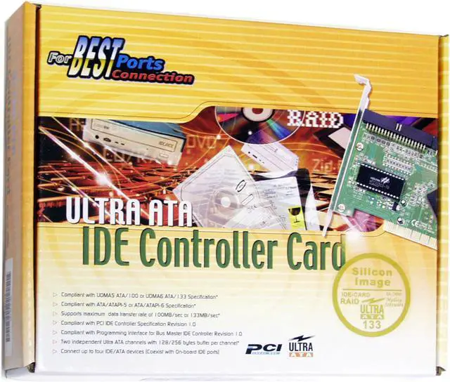 Alt view image 3 of 3 - Koutech PIR133 PCI IDE Controller Card